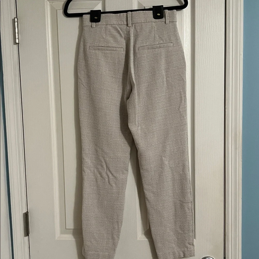 Plaid cream/tan chino pants fits 3/4 size - Picture 2 of 5